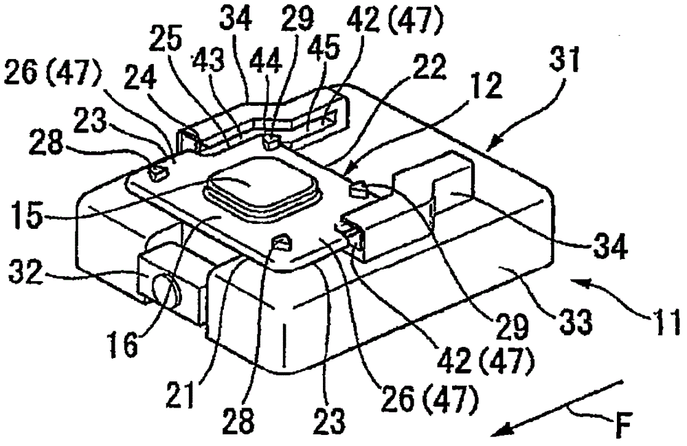 Structure for mounting camera on vehicle