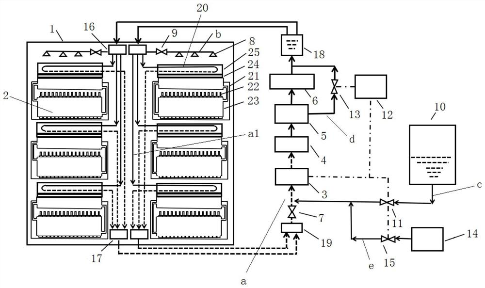 Cooling and fire-fighting hybrid system for energy storage devices and control method thereof
