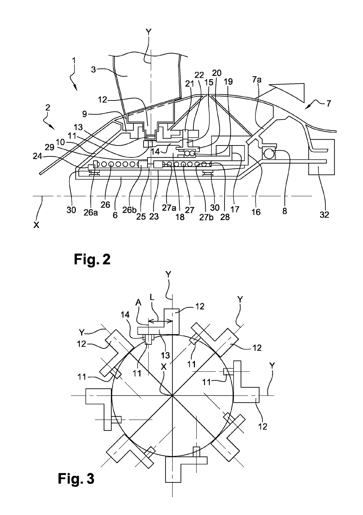 Fan module with variable-pitch blades for a turbine engine