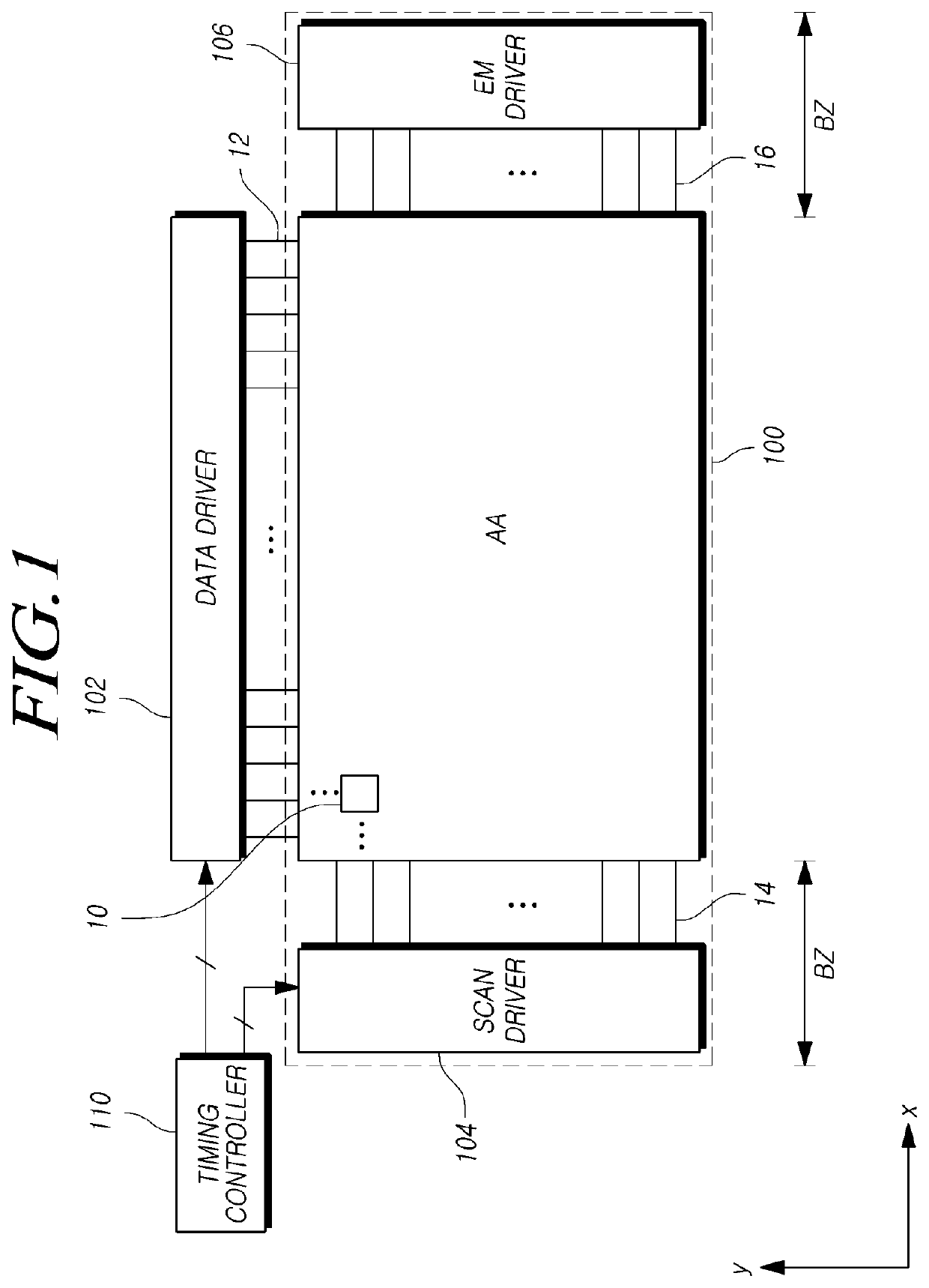 Organic light emitting display device including EM driver with simplified structure and for driving the same