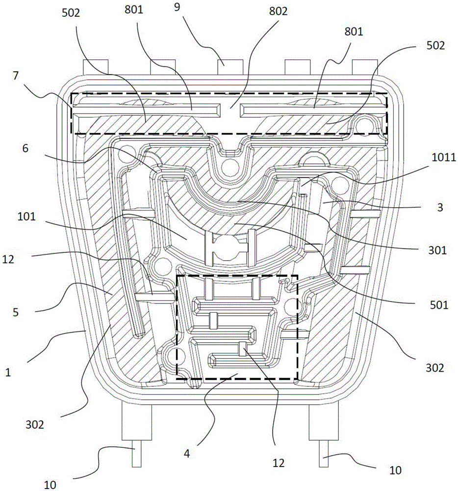 A steam generating device for an ironing machine