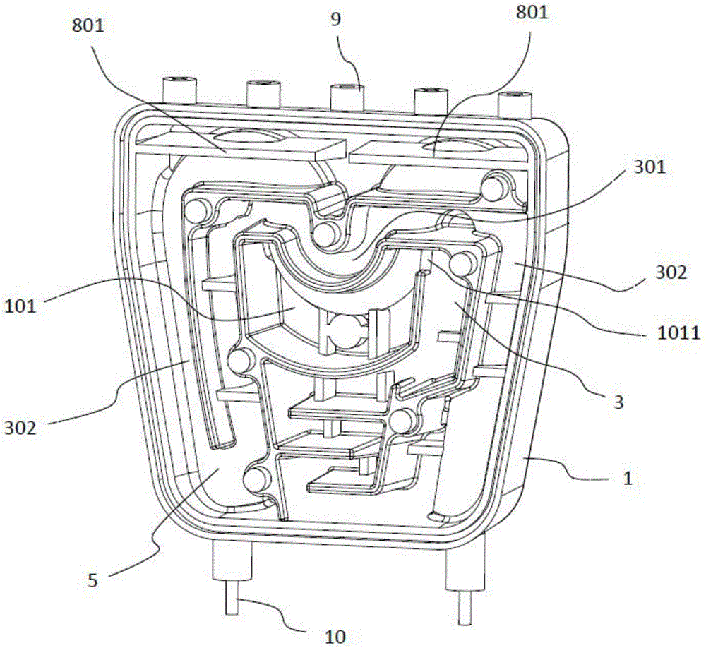 A steam generating device for an ironing machine