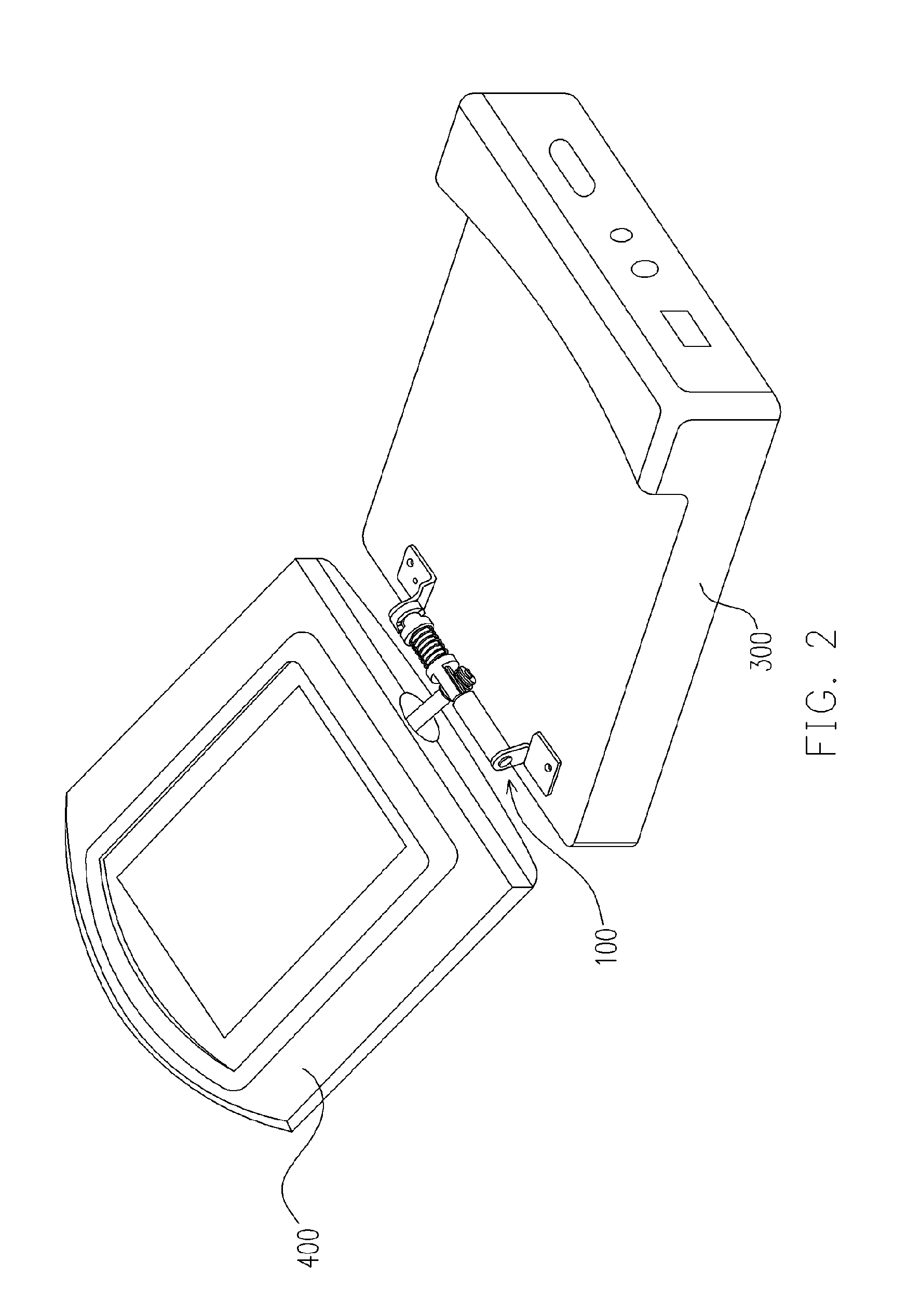 Rotary hinge for rotationally coupling image capturing device with display panel