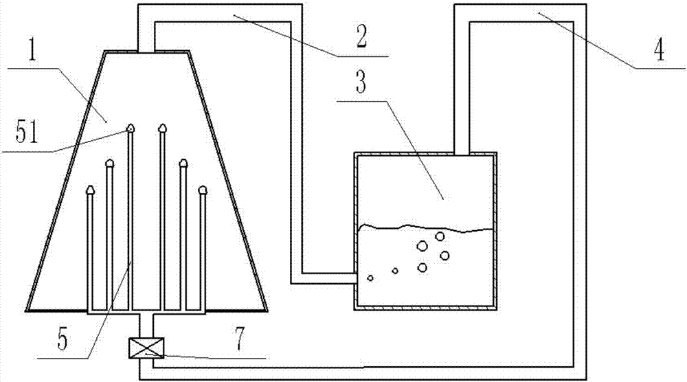 Glutinous rice flour returning device