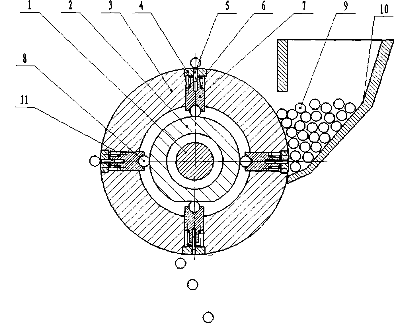 Permanent-magnet magnetic-attraction precision seeding device