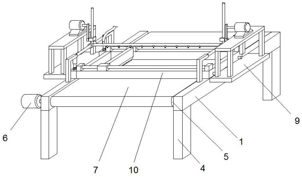 Coating equipment for preparing special coated glass fiber cloth