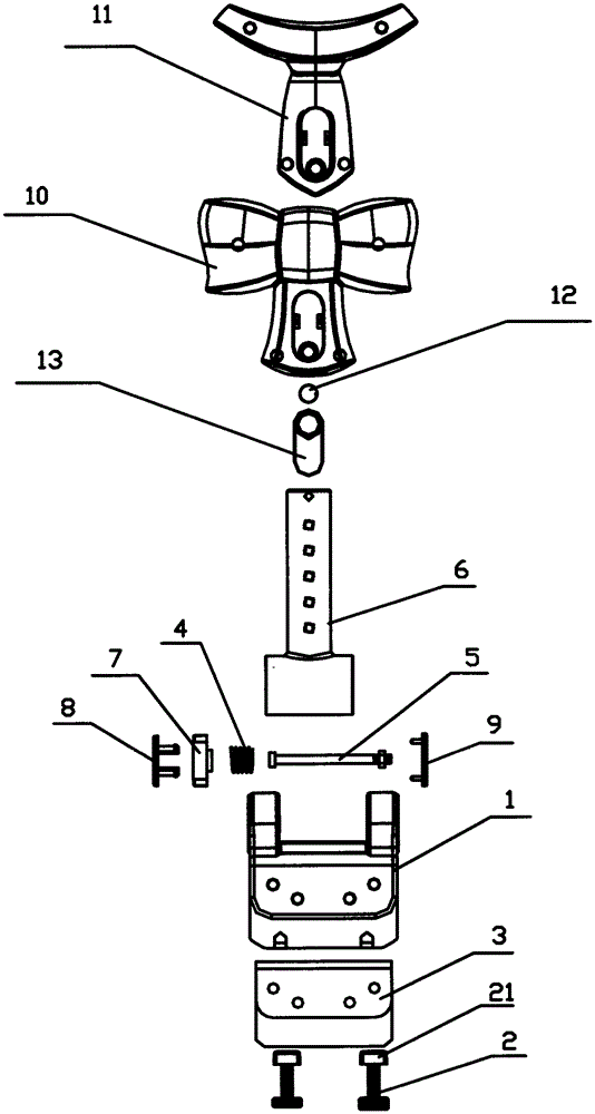 Support for correcting sitting posture of student