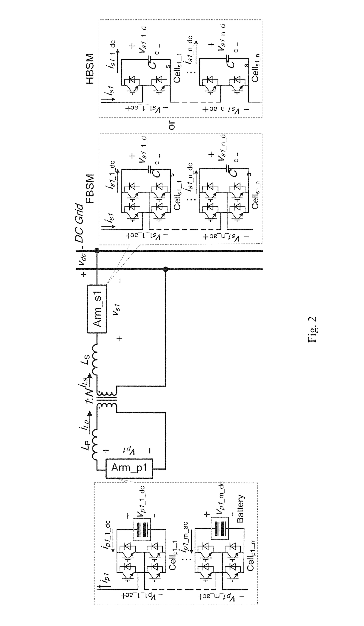 Family of isolated battery energy storage system (BESS) with multiple functions for DC grid application