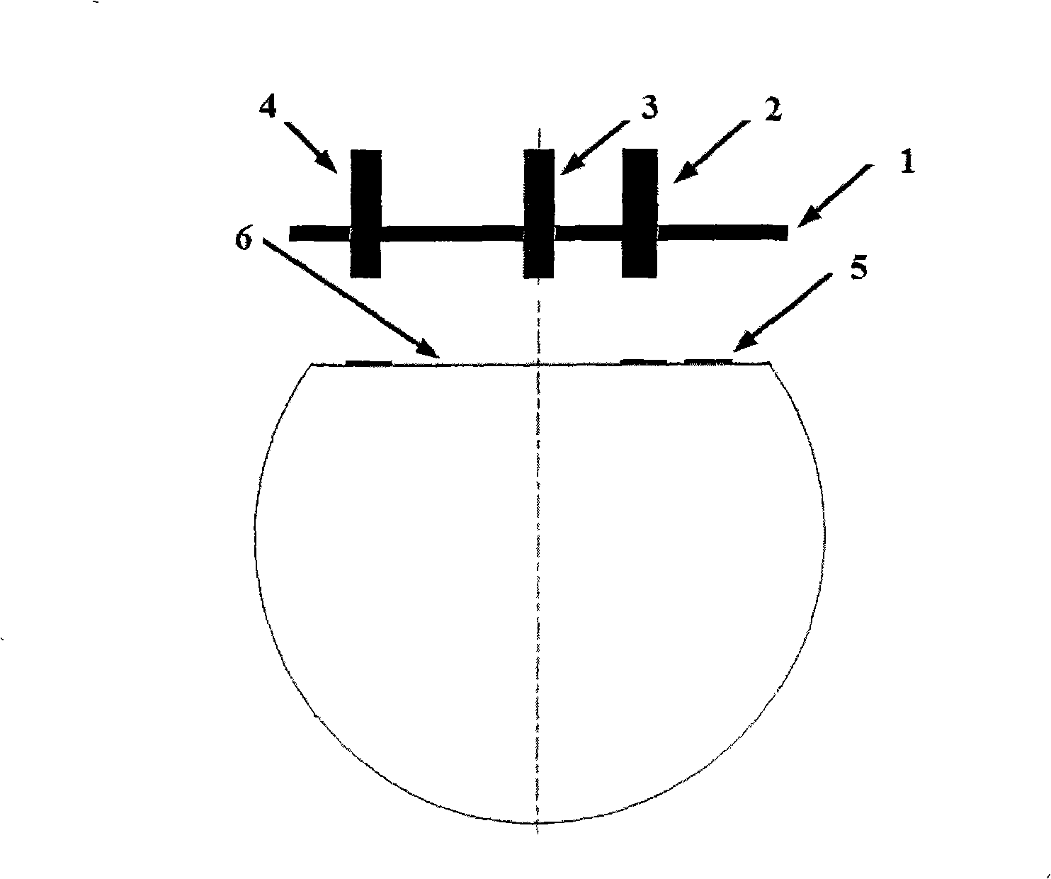 Optical fiber measuring apparatus and measuring method used for superconducting spherical rotor