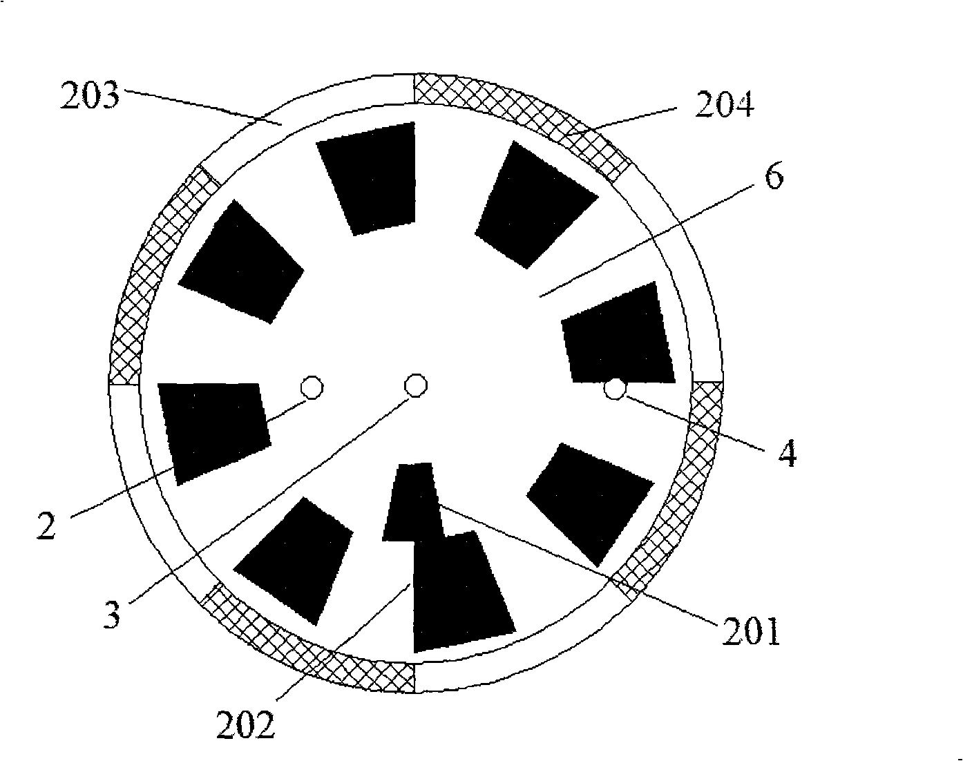 Optical fiber measuring apparatus and measuring method used for superconducting spherical rotor