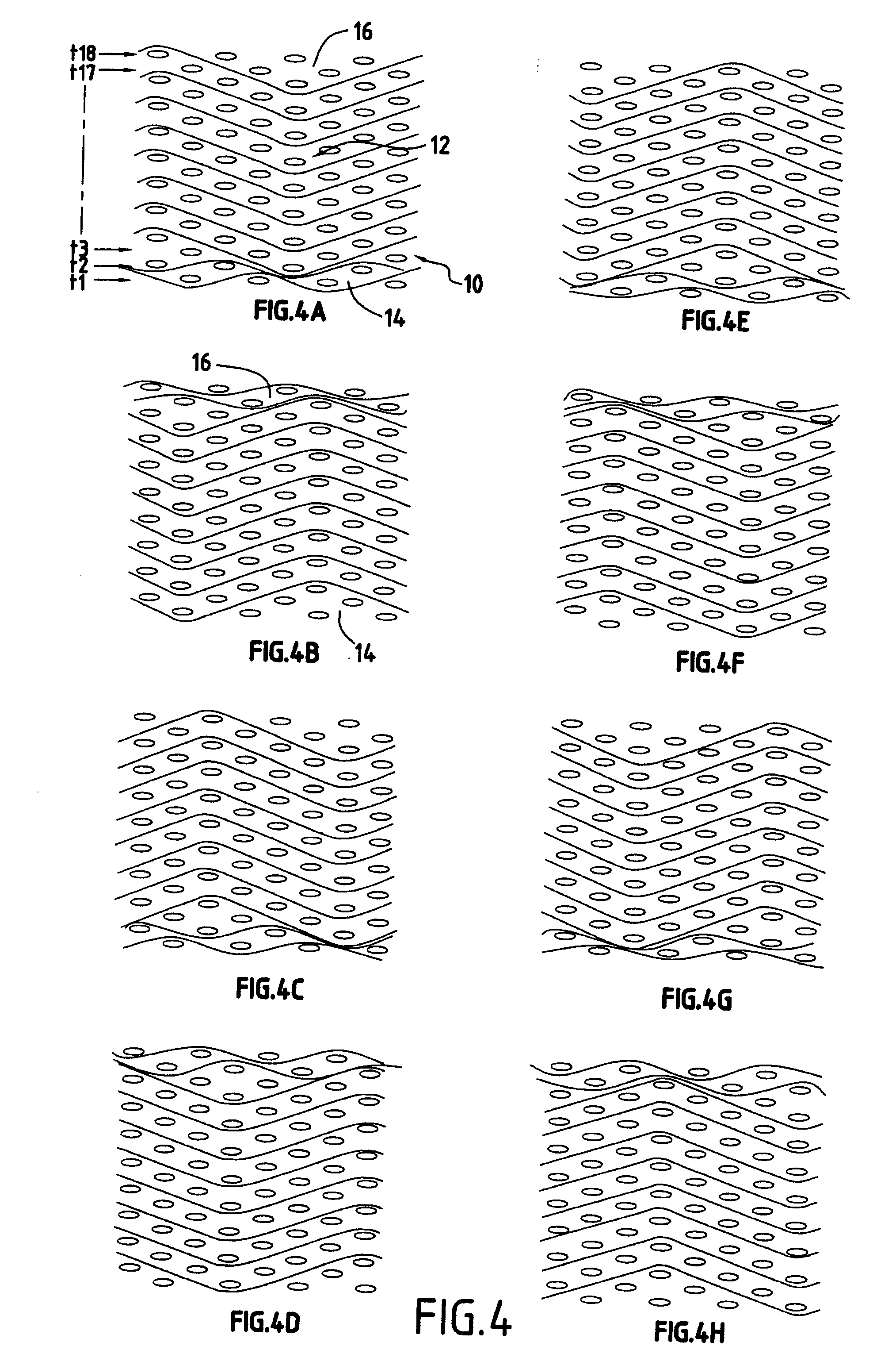 Reinforcing fibrous structure for a composite material and a part containing said structure