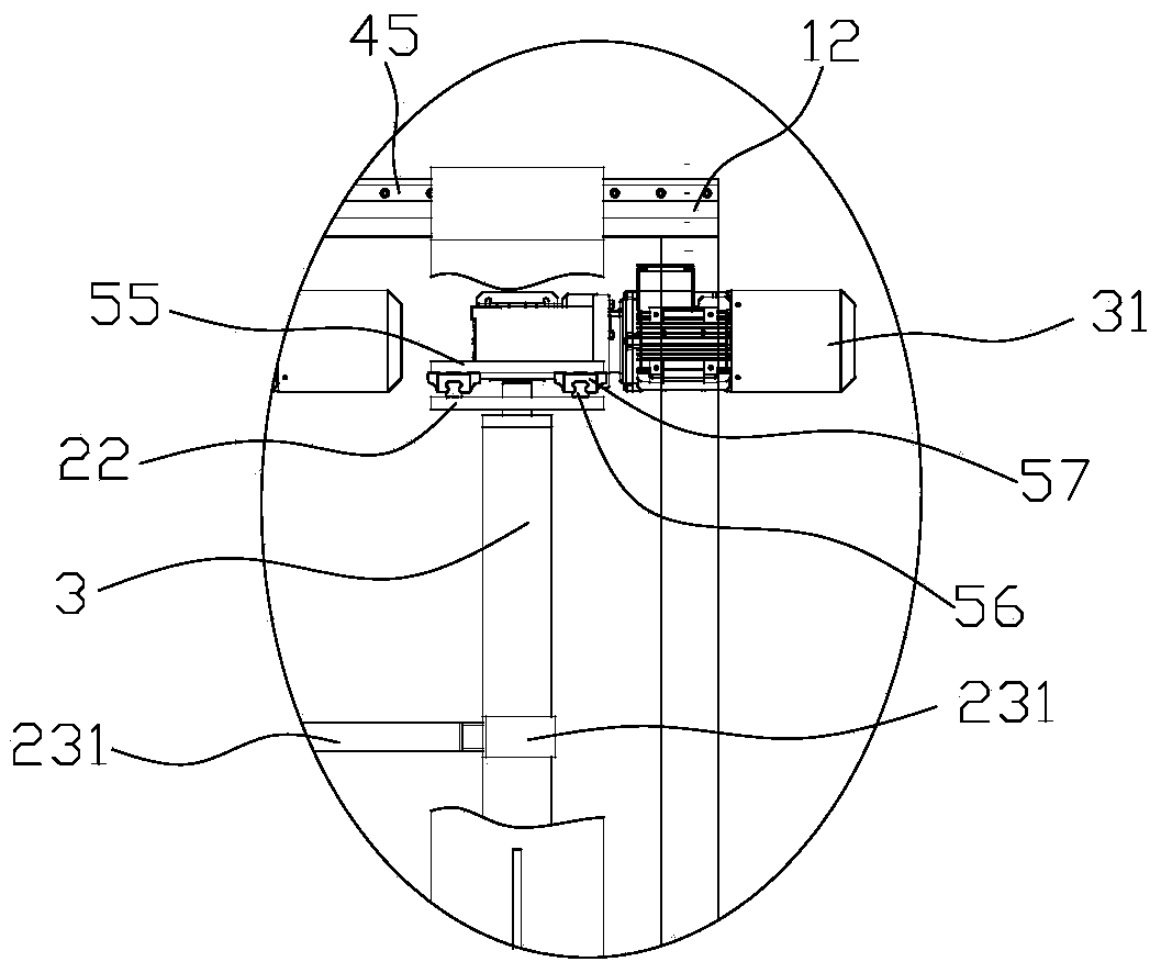 Material turnover device and material turnover method