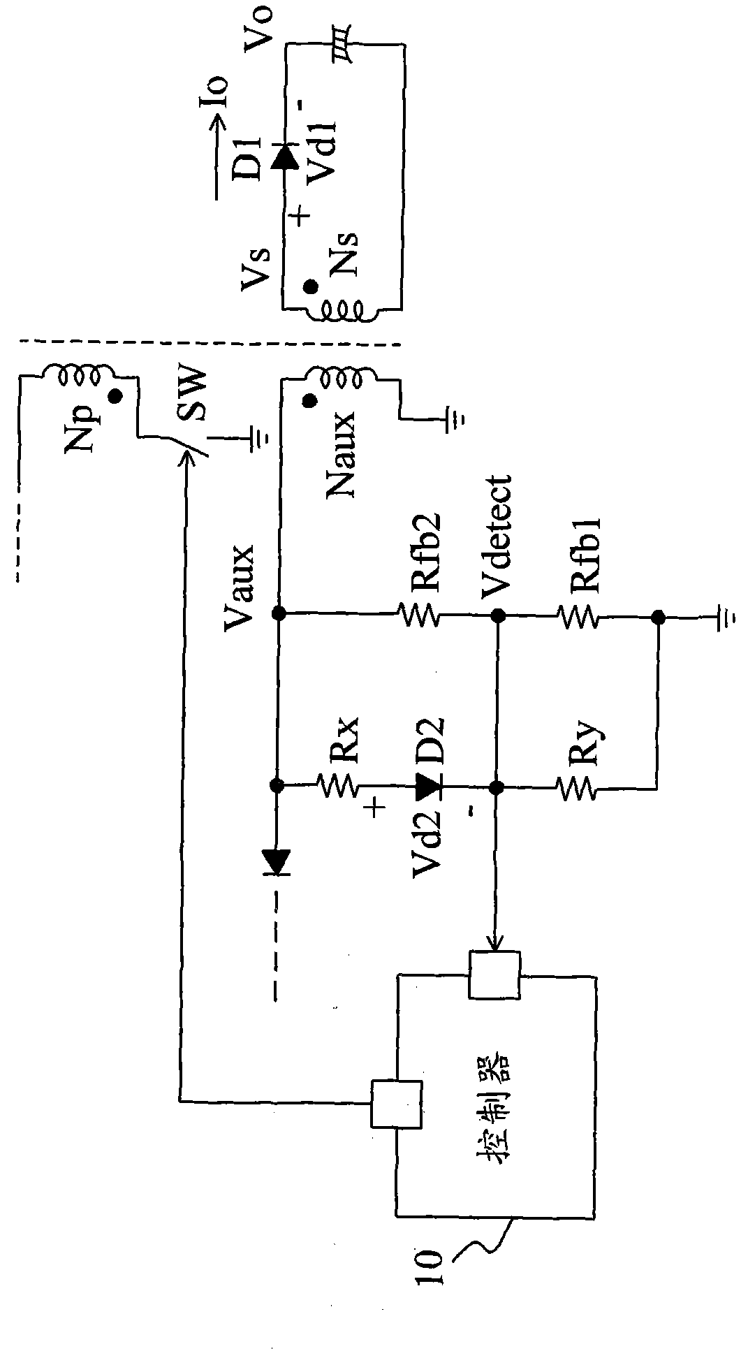 Temperature-compensation circuit for primary side feedback system and method of isolated power converter