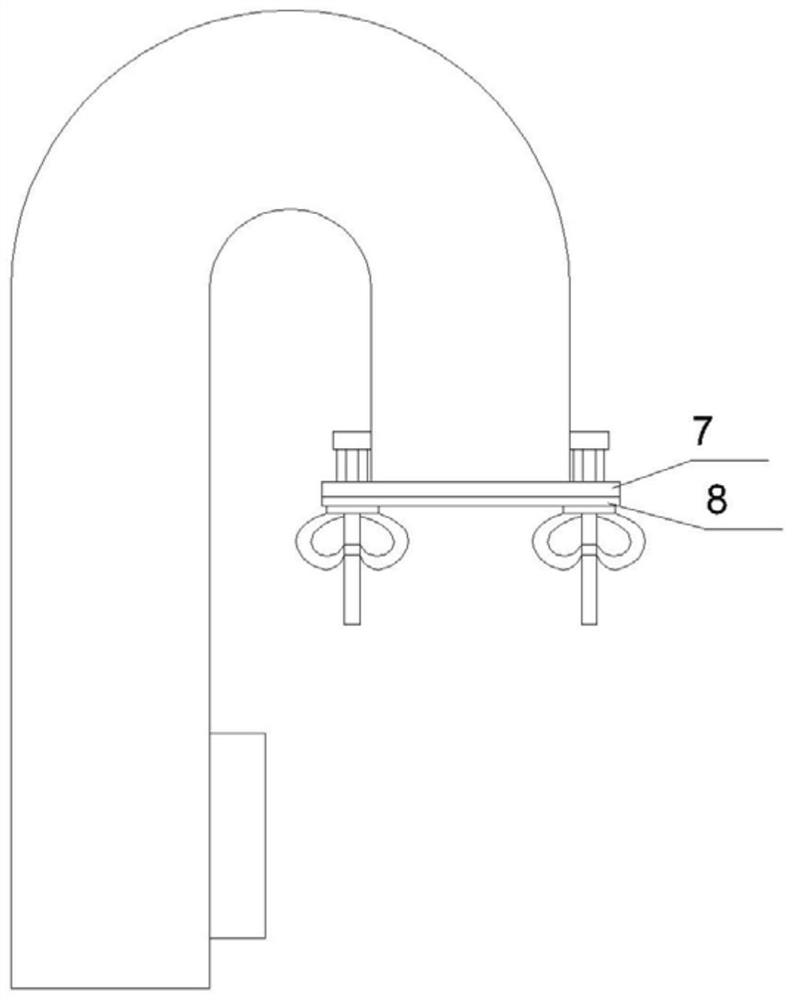 Ventilation device for interior cabin of a ship