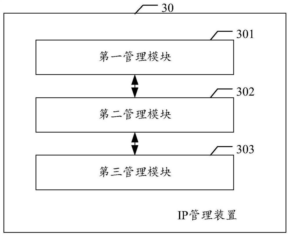 Internet interconnection protocol management method and device, electronic equipment and storage medium