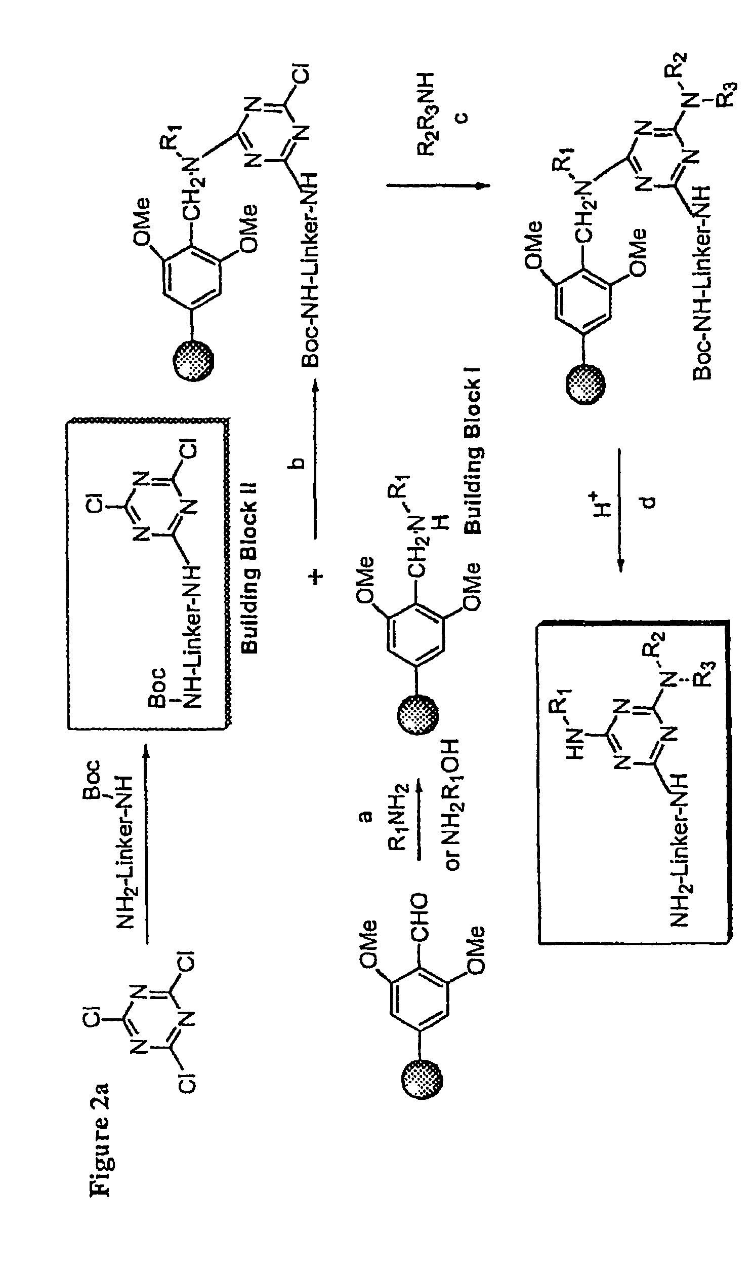 Facilitated forward chemical genetics using tagged triazine library