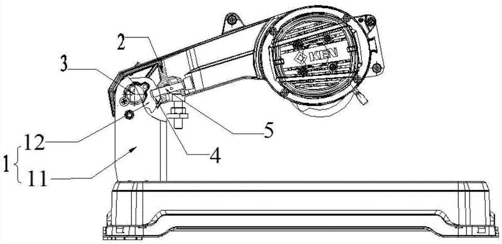 A locking device for a profile cutting machine