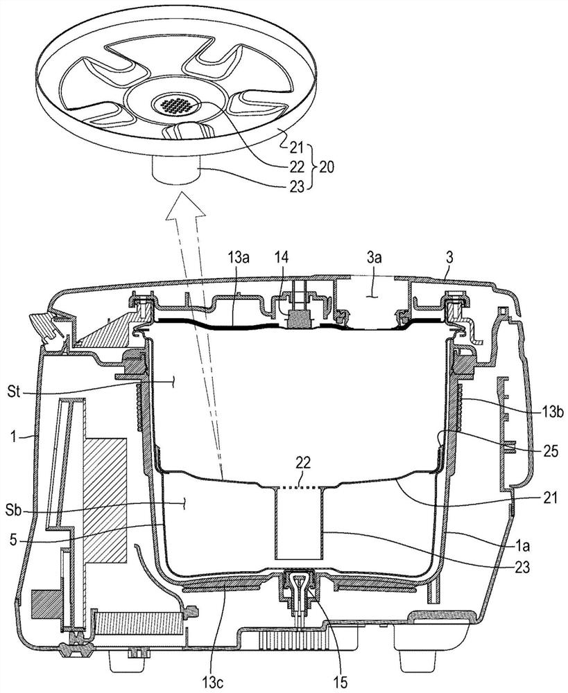 Electric cooking machine and control method thereof