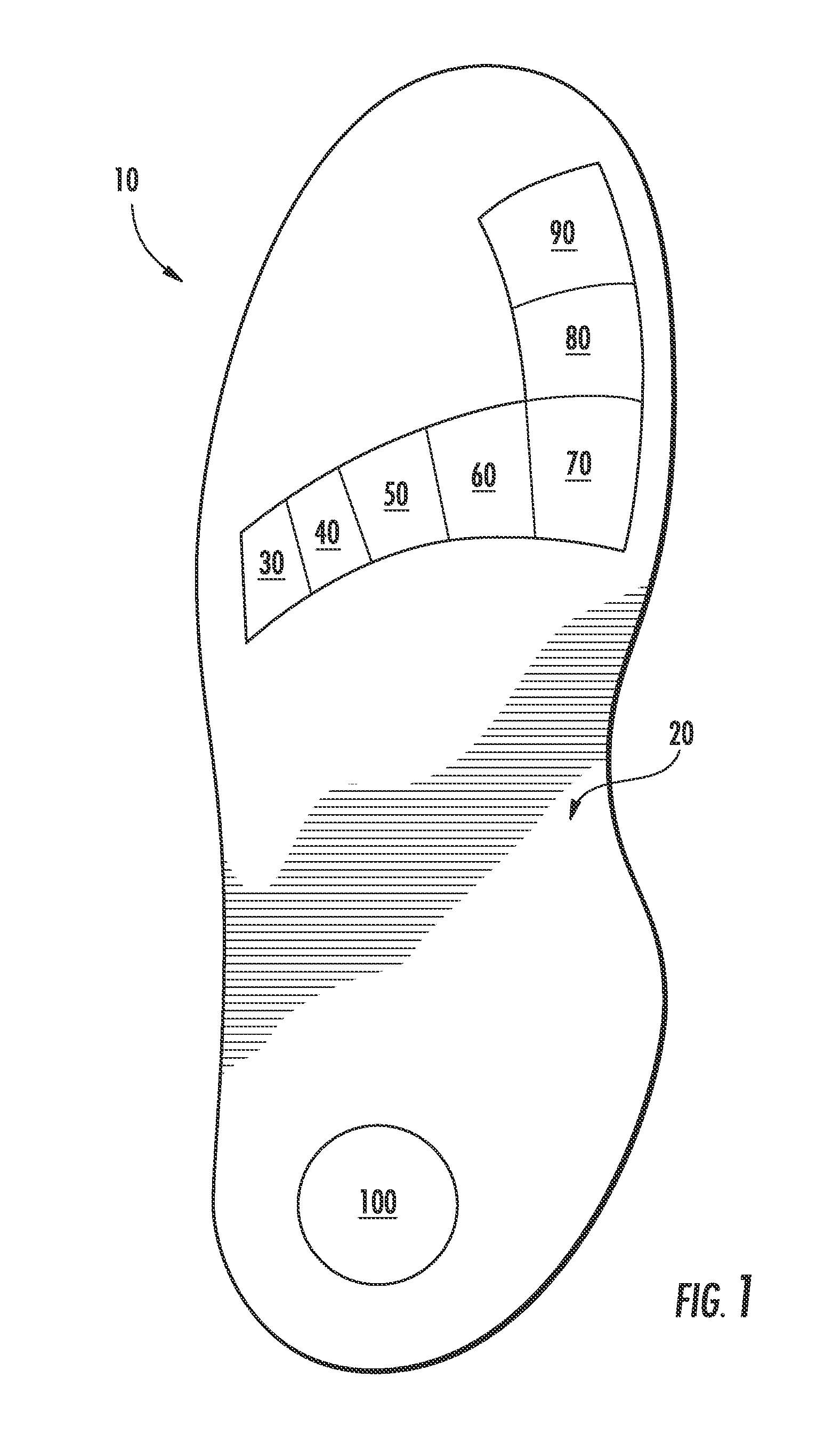 Shoe sole inserts for pressure distribution