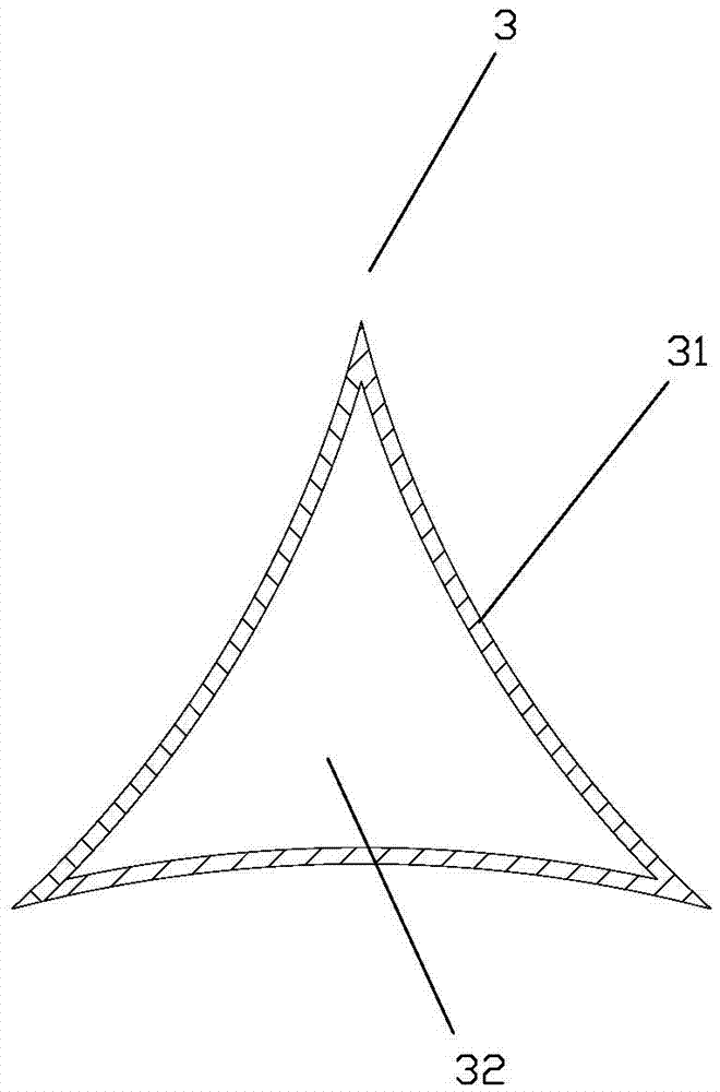 Drainage and drag reduction device in the guide tube, guide tube and shell-and-tube heat exchanger