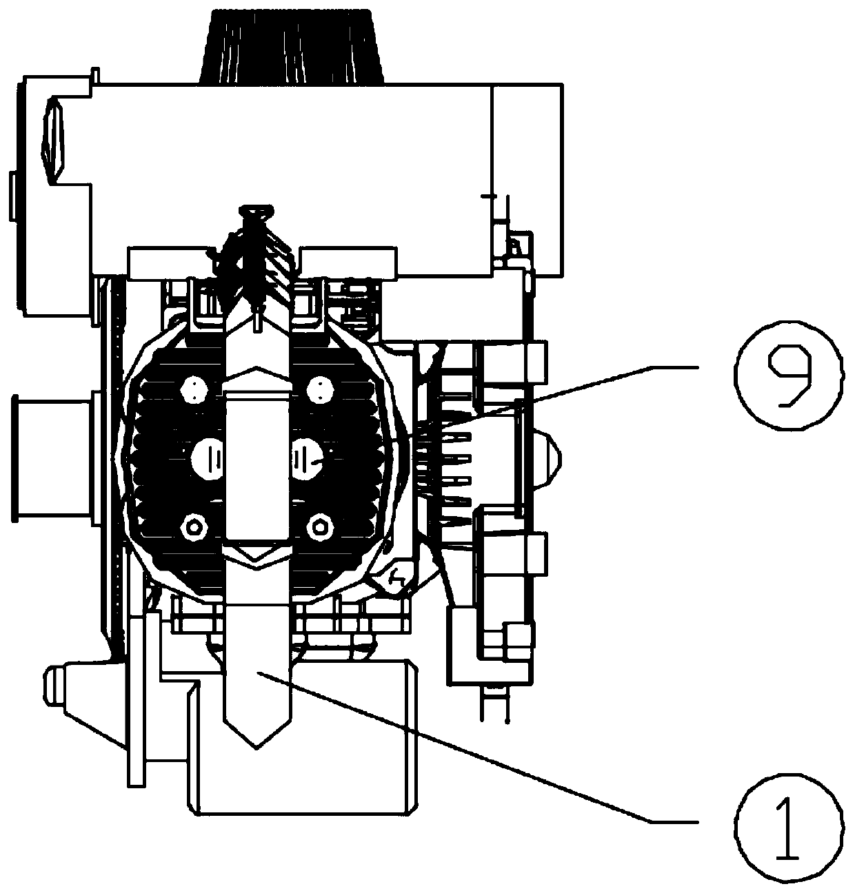 Light horizontal opposed engine