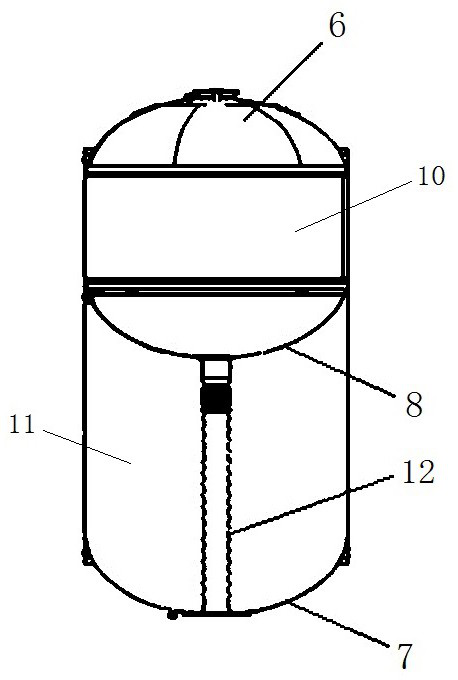Anti-swirl and anti-collapse structure and propellant storage tank provided with same