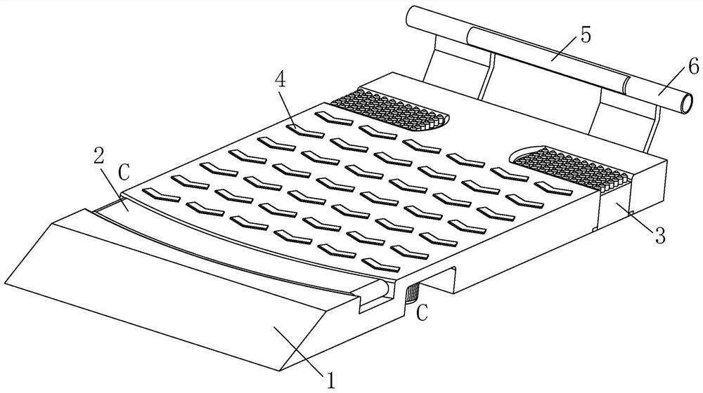 A parking space calibration device for an underground three-dimensional garage