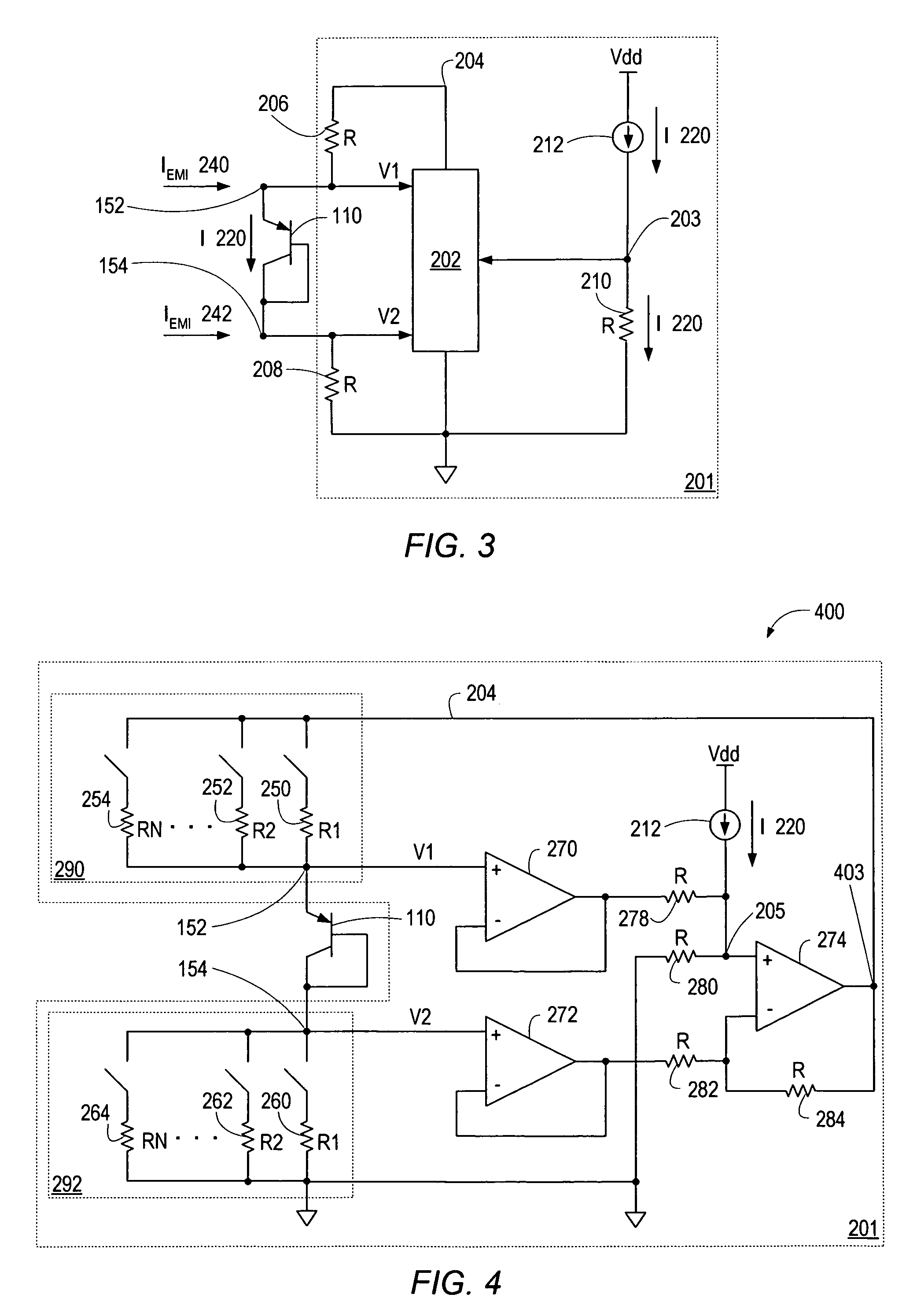 EMI rejection for temperature sensing diodes