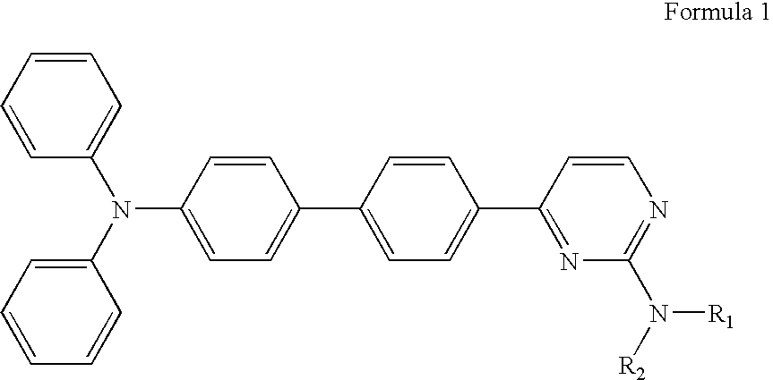Diphenyl amine derivatives having luminescence property