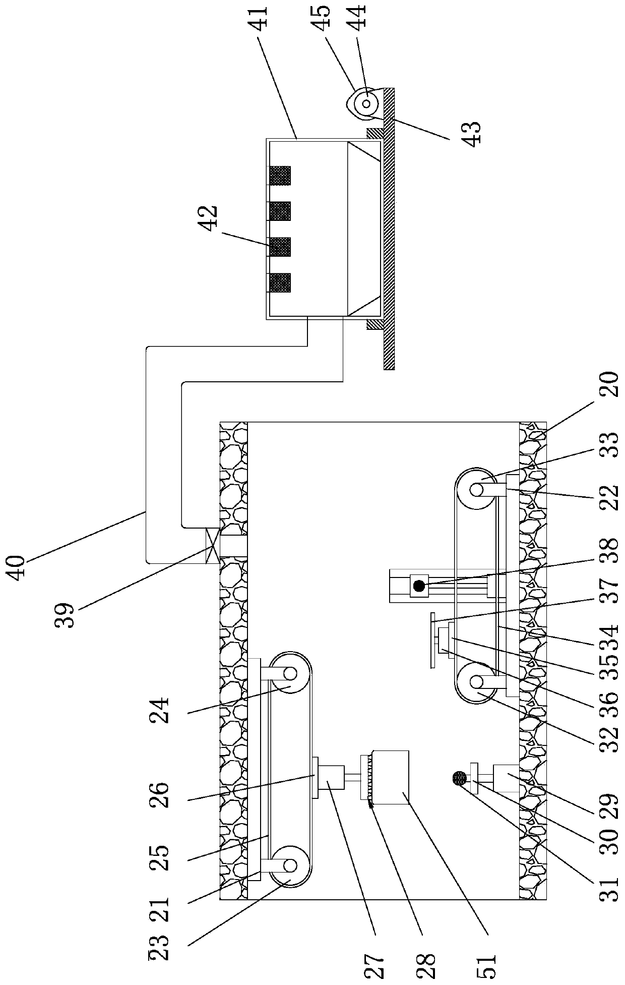 Powder spraying process and device of heat preservation cover
