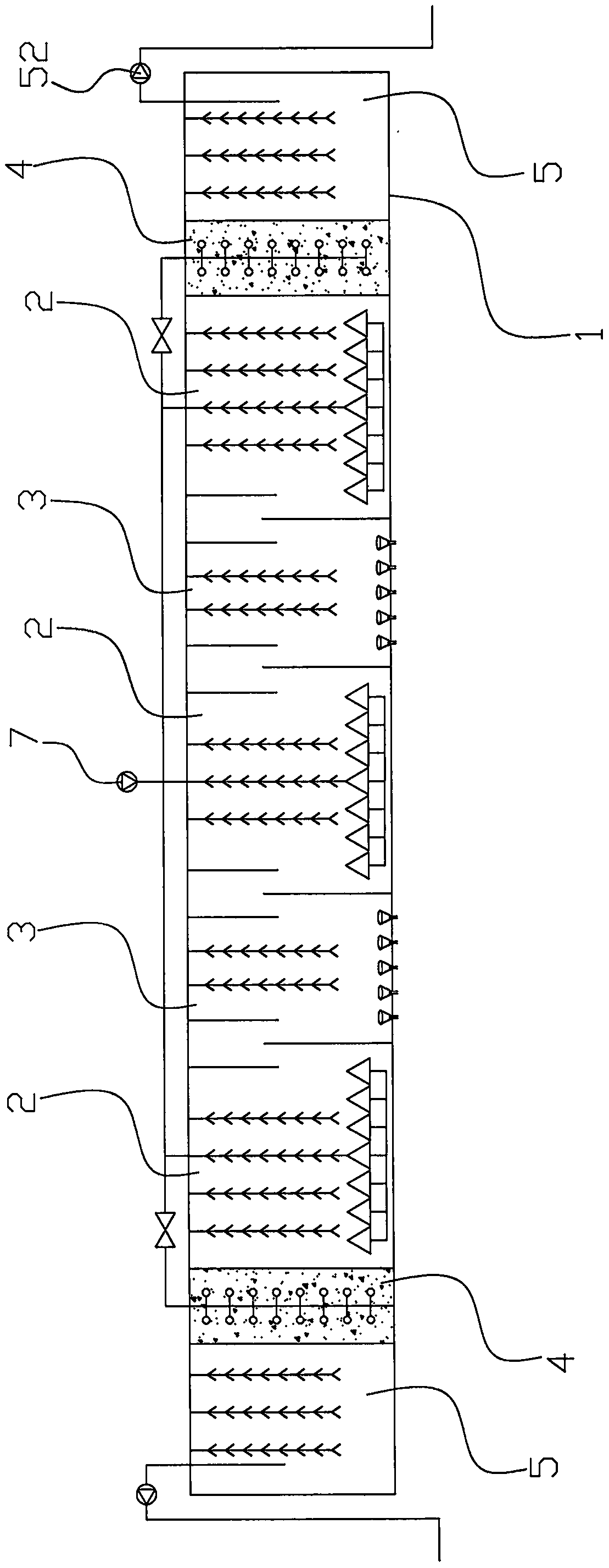 Contaminated water purification treatment device