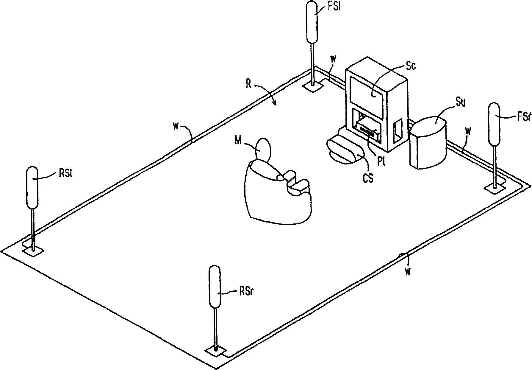 Horn connection line plug and horn terminal and corresponding horn connector system