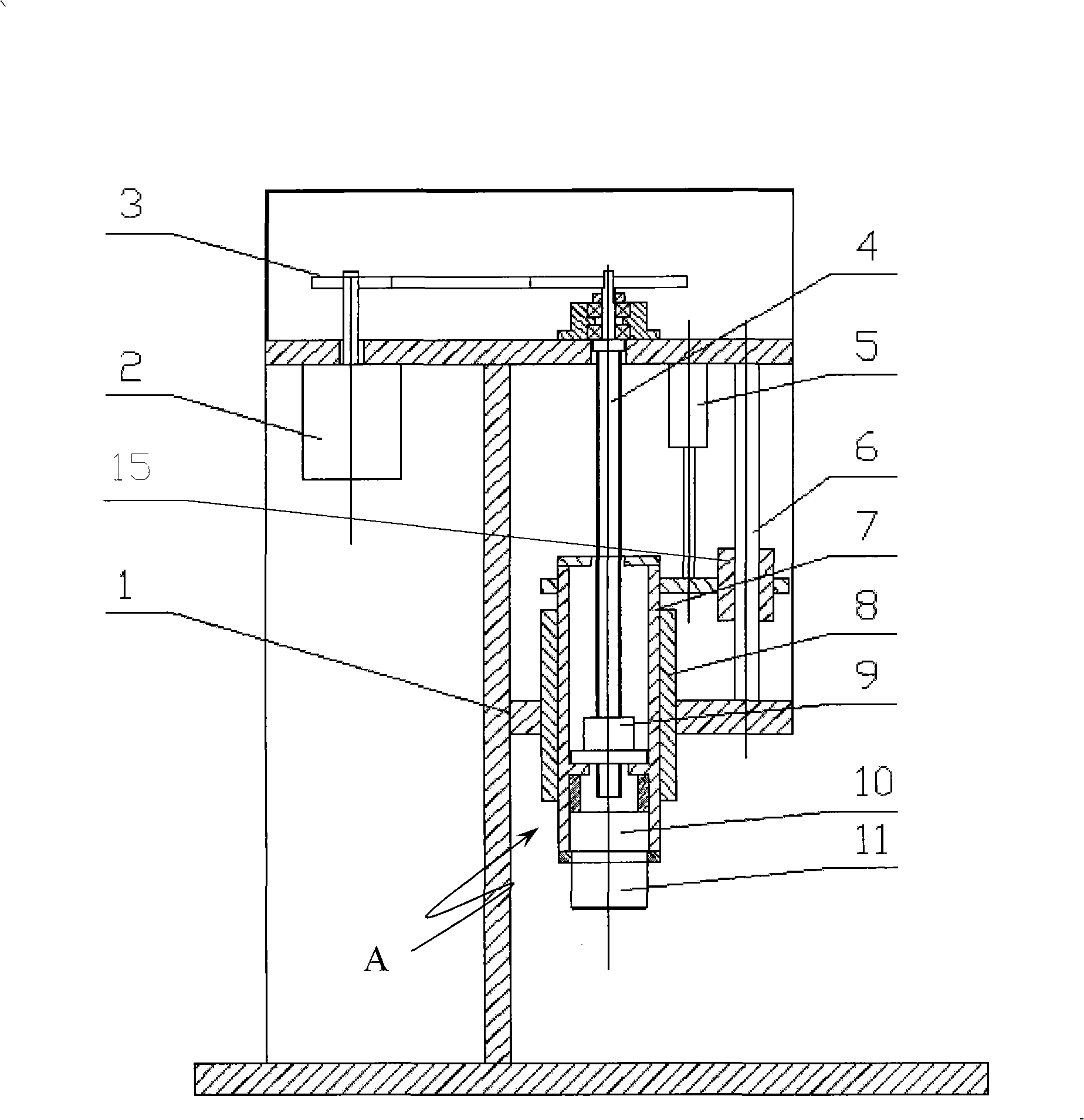 Servo press mounting device for monitoring press mounting force and displacement