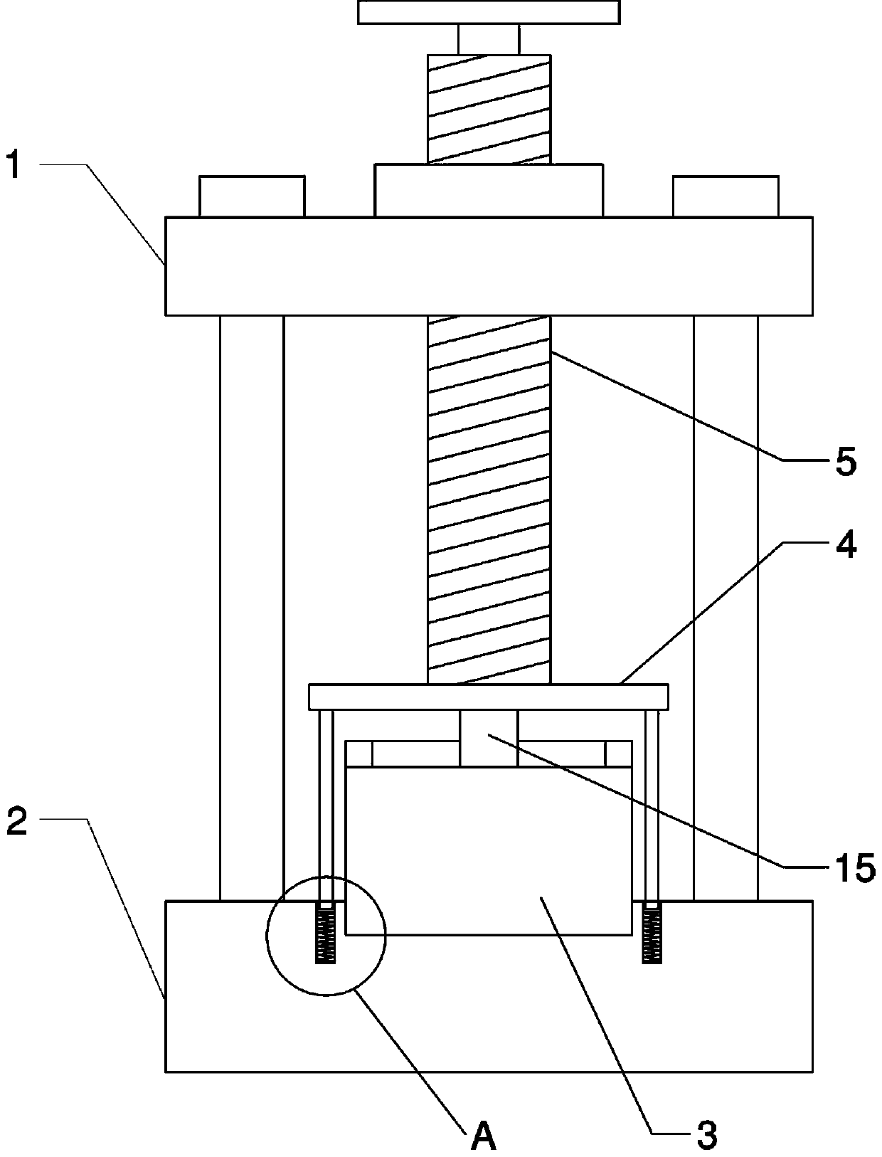 Cement compression test device