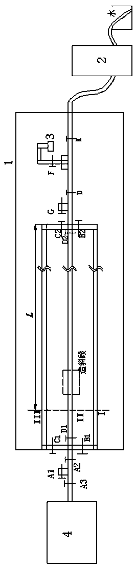 Simulation test device and method for multi-angle tilt drilling grouting technology for coal seam bottom plate under effect of pressure-bearing flowing water