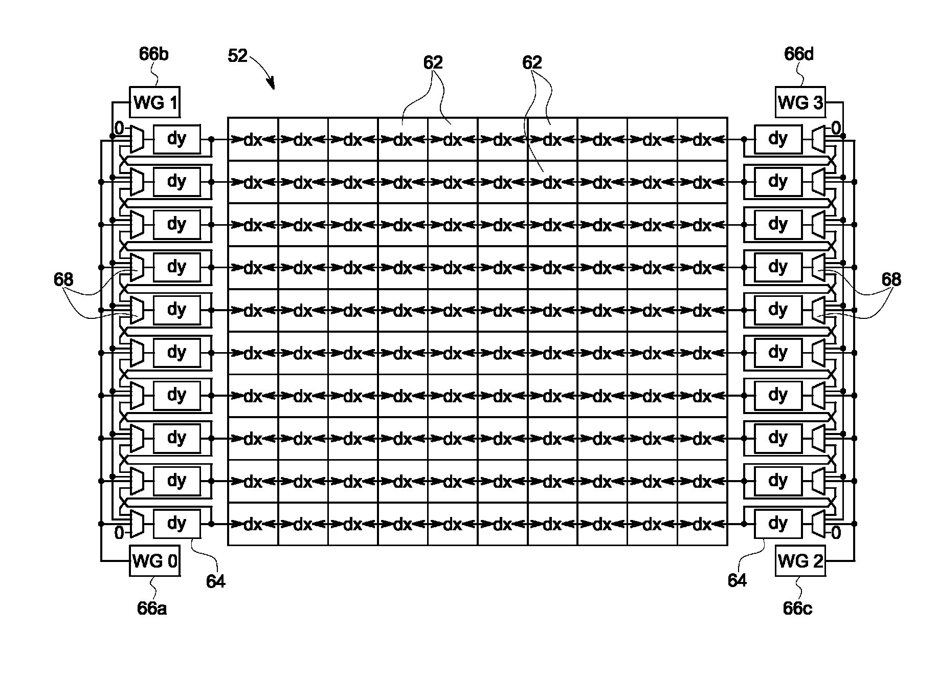 Delta delay approach for ultrasound beamforming on an ASIC