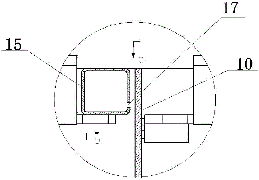 Flue gas purifying device and application