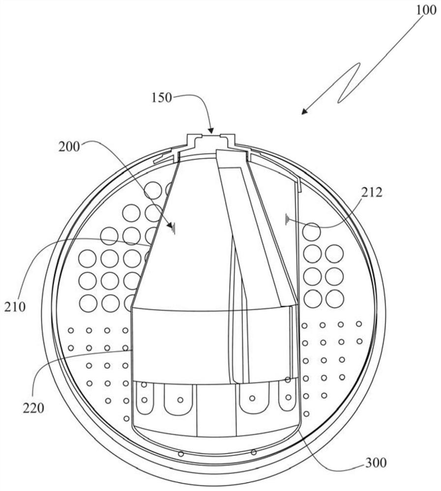 Mixing assembly for aftertreatment unit of vehicle exhaust system