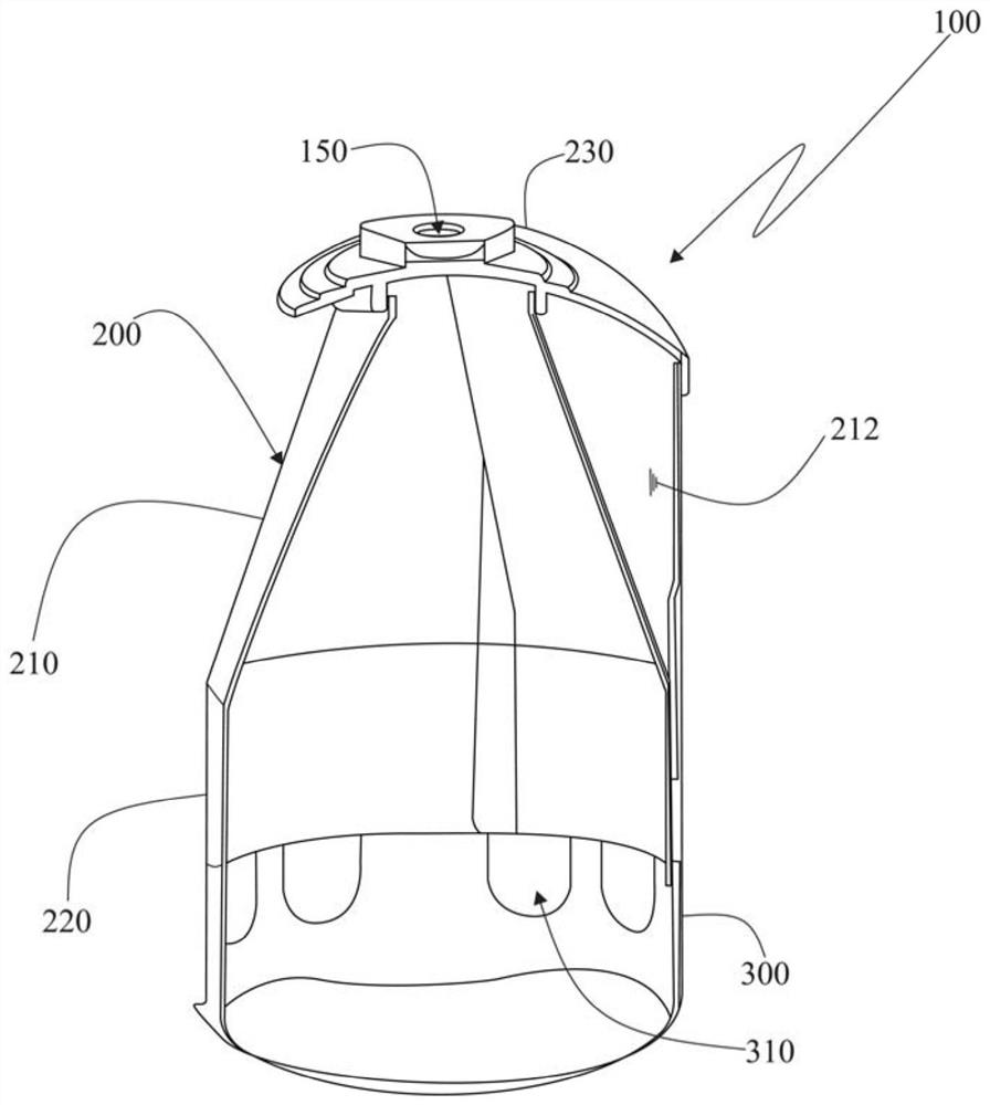 Mixing assembly for aftertreatment unit of vehicle exhaust system