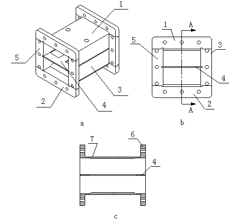 Self-positioning process of plate-type electric bridge waveguide