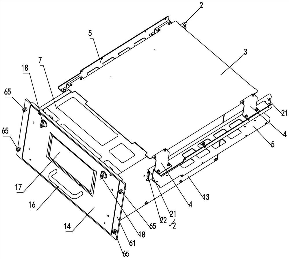 Tool-free operation spare part combination and cabinet for radar system