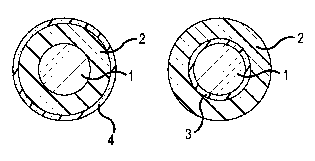 Foamed electrical wire and a method of producing the same