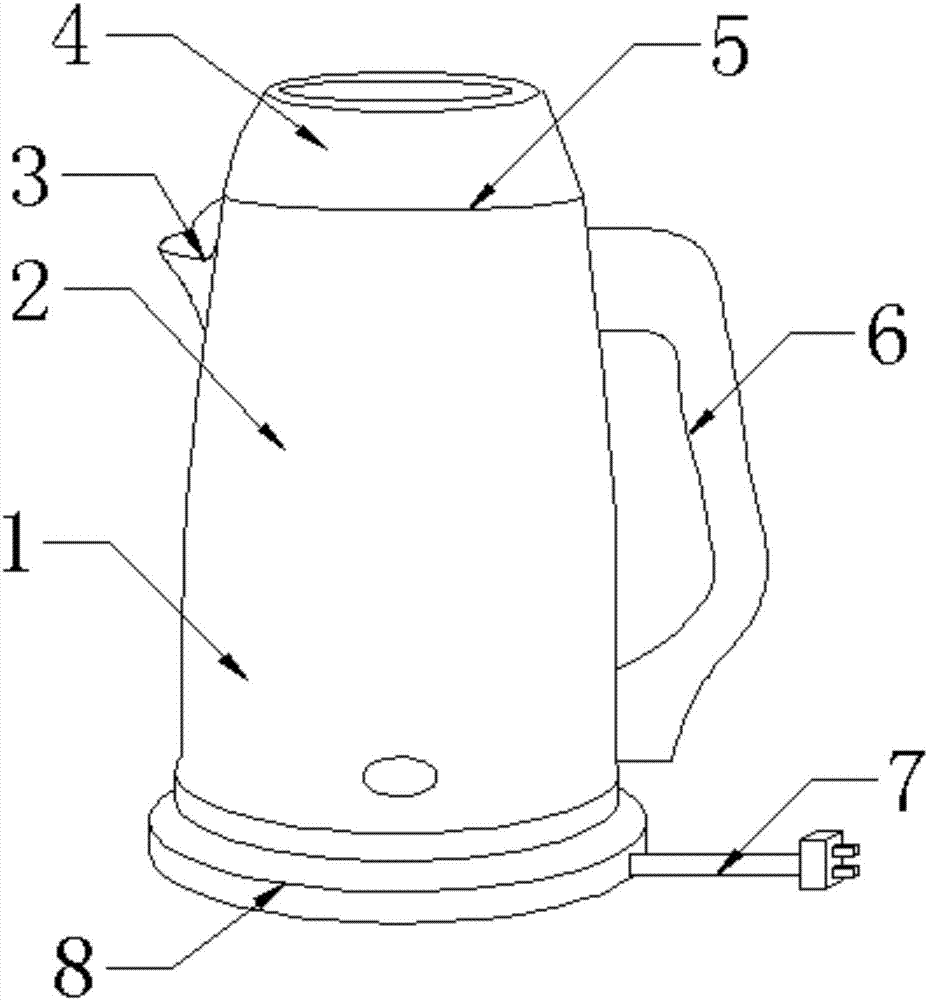 Water kettle capable of preventing steam from being escaped