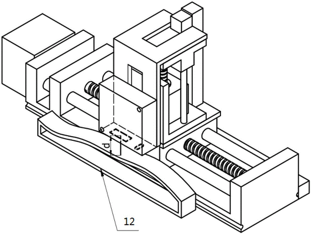 Portable two-dimensional following laser measurement device based on laser distance measuring sensor