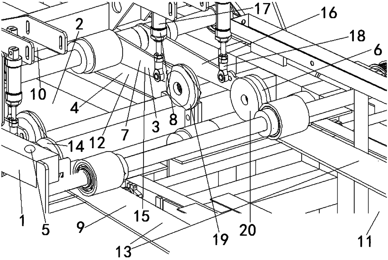 Packing bag segmented conveying device