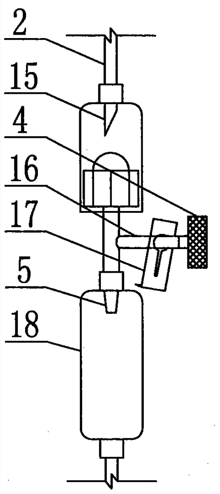 Disposable automatic flowing stopping type liquid residual prevention infusion apparatus