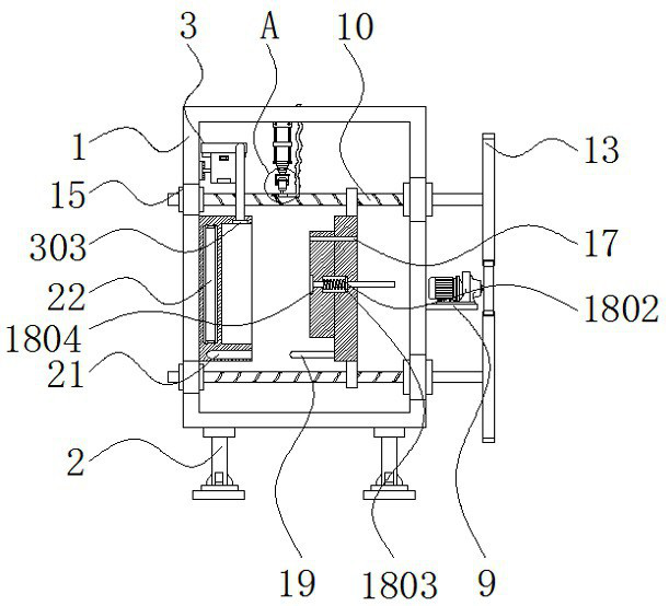 High-precision injection mold with automatic ejection structure and high stability