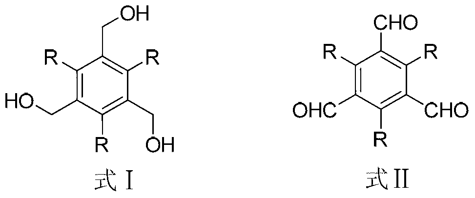 Synthesis method of benzenetricarboxaldehyde compound