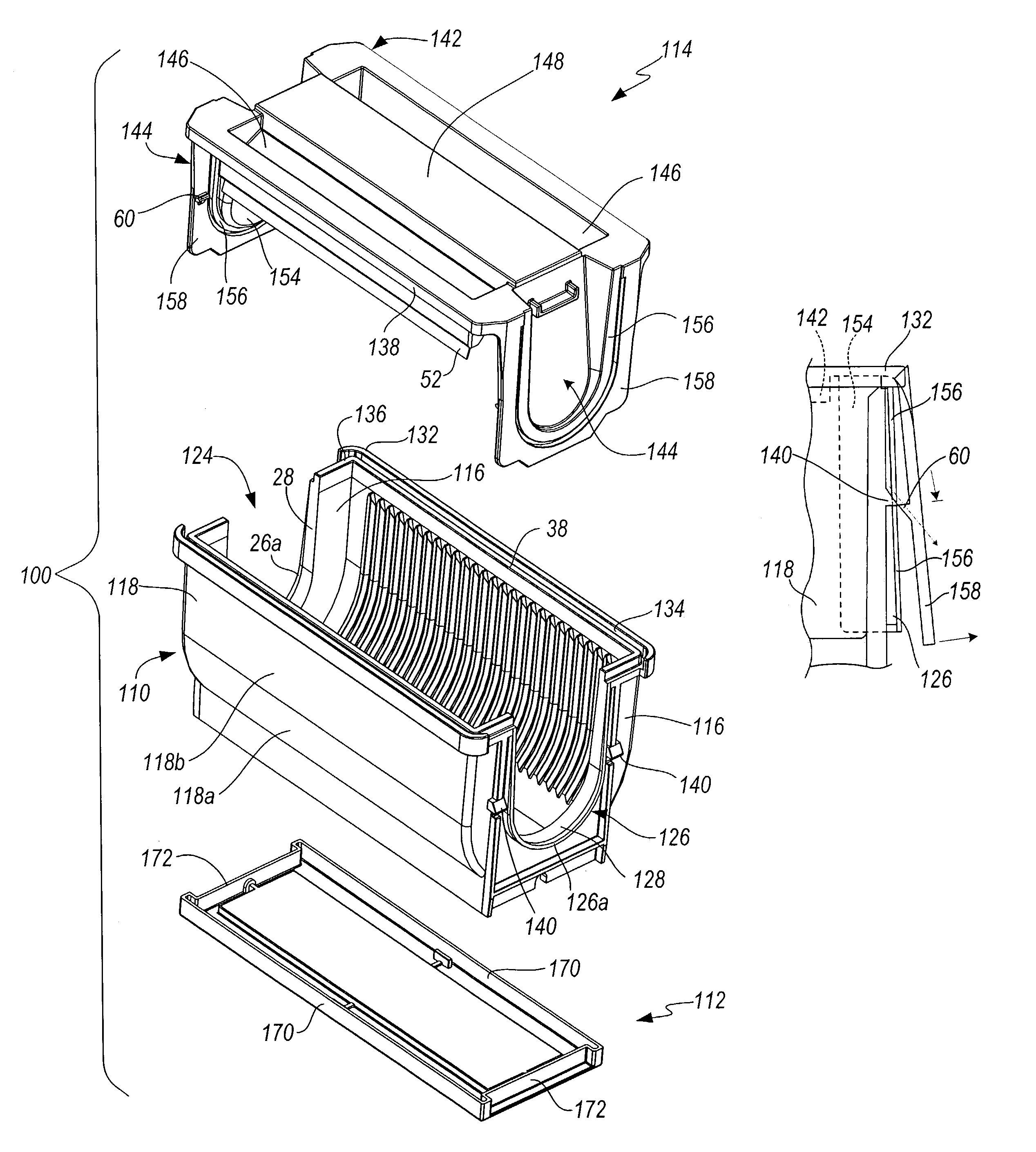 Memory disk shipping container with improved contaminant control