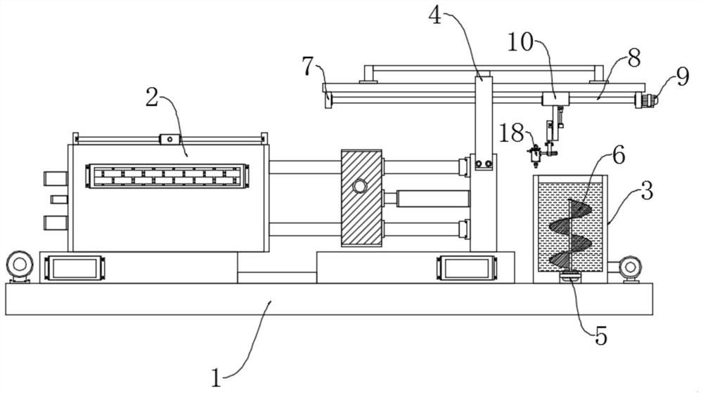 Die-casting machine with automatic feeding function and using method thereof